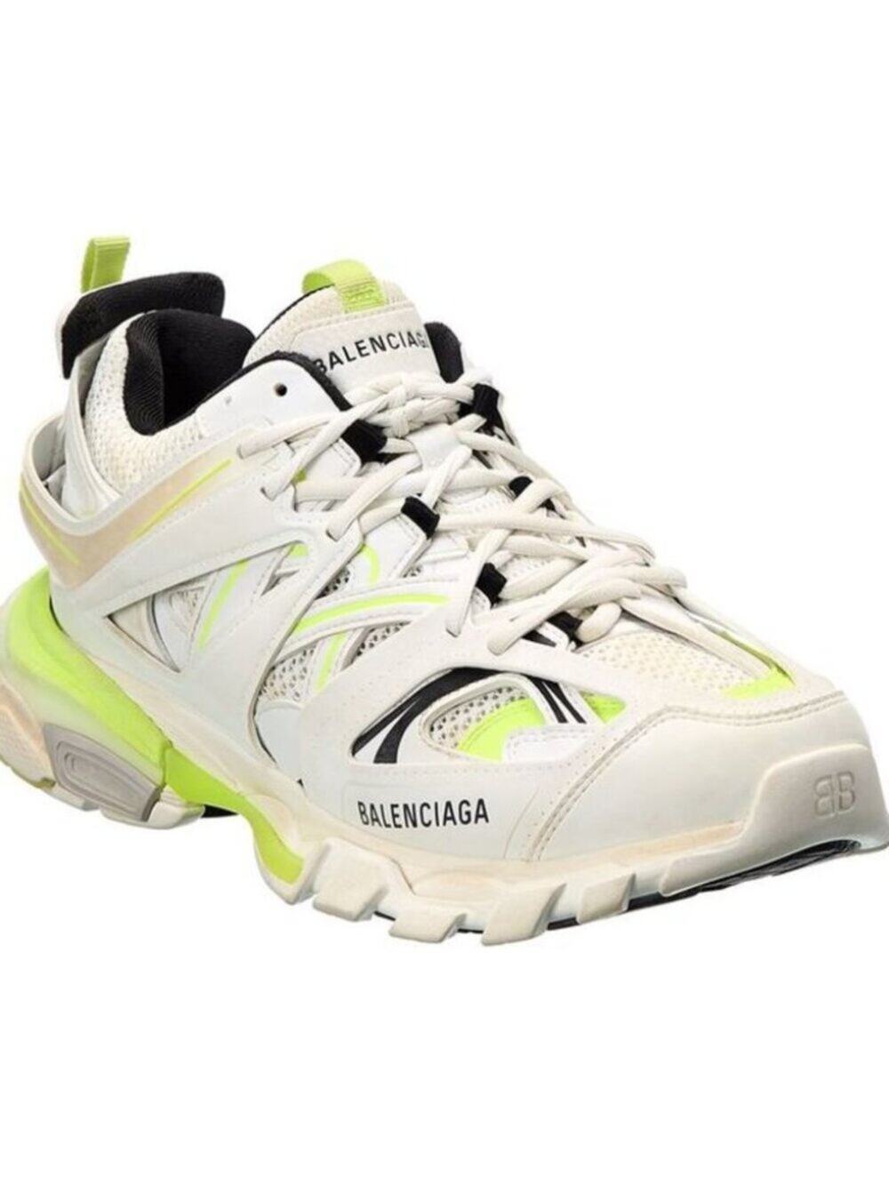 Balenciaga Track 'Worn Out' Women's Sneakers White Fluo Yellow size 9